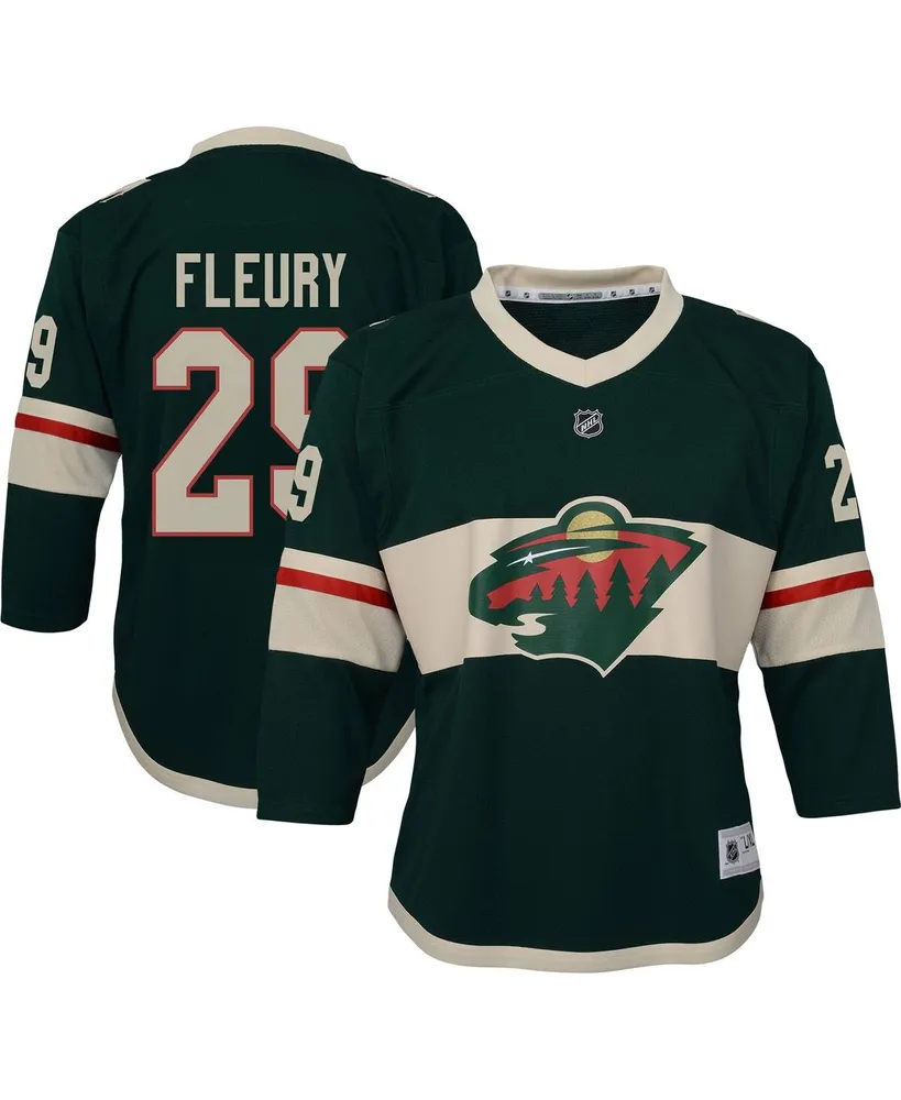 Big Boys and Girls Marc-Andre Fleury Green Minnesota Wild Replica Player Jersey