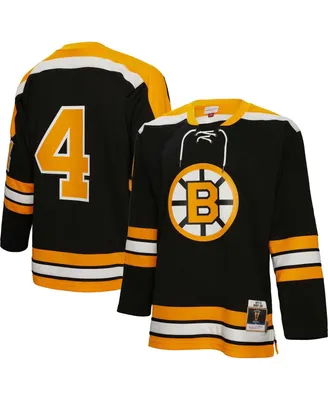 Men's Mitchell & Ness Bobby Orr Black Boston Bruins 1971 Blue Line Player Jersey