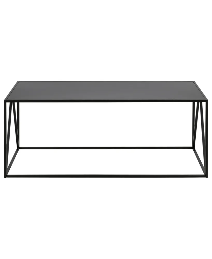 Hudson & Canal Pia 45" Wide Metal Rectangular Coffee Table