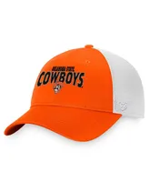 Men's Top of the World Orange, White Oklahoma State Cowboys Breakout Trucker Snapback Hat