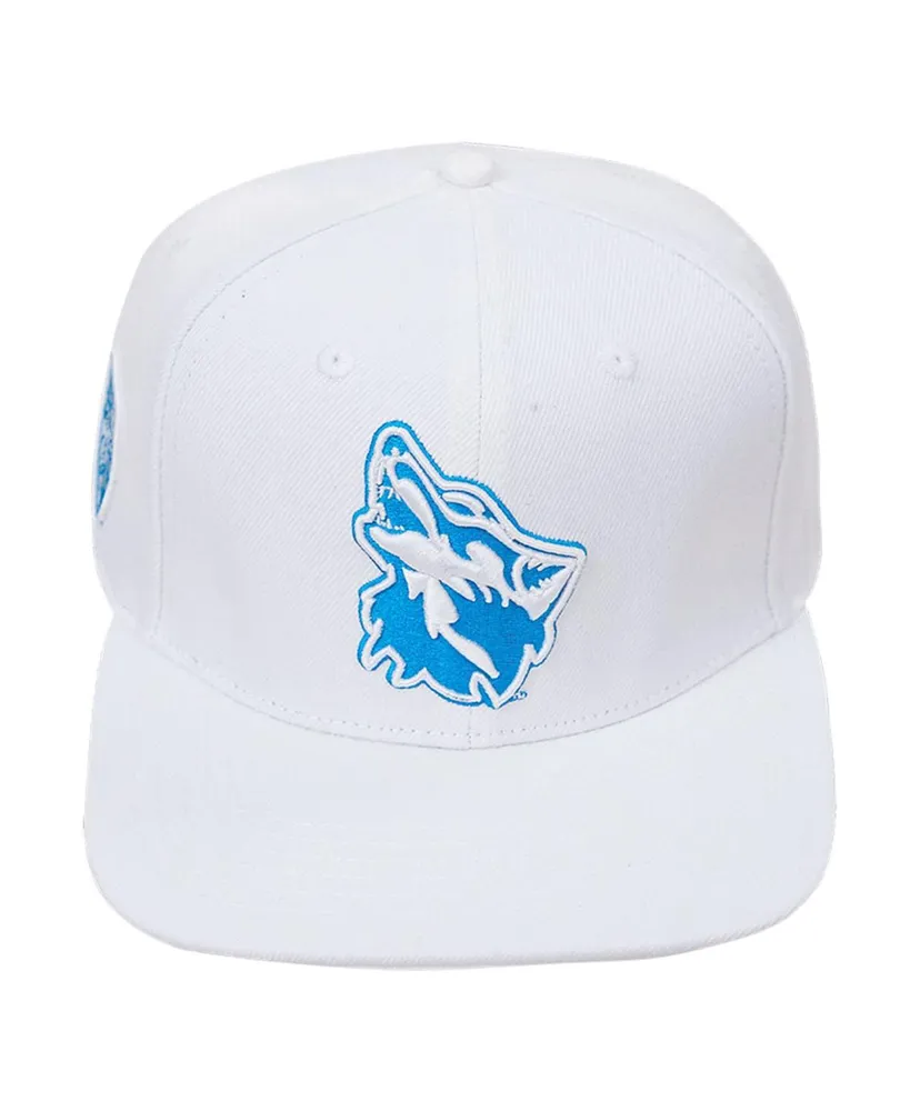 Men's Pro Standard White Cheyney Wolves Mascot Evergreen Wool Snapback Hat