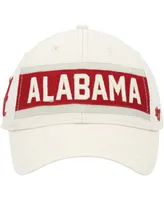 Men's '47 Brand Cream Alabama Crimson Tide Crossroad Mvp Adjustable Hat