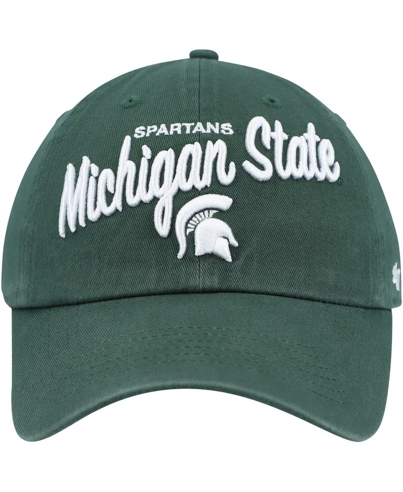 Women's '47 Brand Green Michigan State Spartans Phoebe Clean Up Adjustable Hat