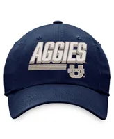 Men's Top of the World Navy Utah State Aggies Slice Adjustable Hat