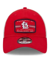 Men's New Era Red St. Louis Cardinals Property Trucker 9Twenty Snapback Hat