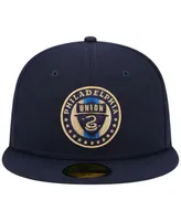 Men's New Era Navy Philadelphia Union Patch 59Fifty Fitted Hat