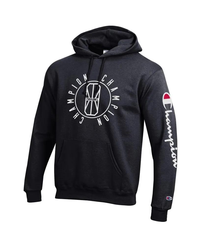 Men's and Women's Champion Black Nba 2K League In-Game Logo Powerblend Pullover Hoodie