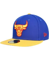 Men's New Era Blue Chicago Bulls Side Patch 59FIFTY Fitted Hat