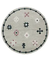 Closeout! Lr Home Valentin VLNTA03564 7' x 7' Round Area Rug