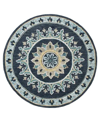 Lr Home Valentin VLNTA03569 5' x 5' Round Area Rug