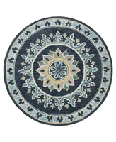 Lr Home Valentin VLNTA03569 5' x 5' Round Area Rug