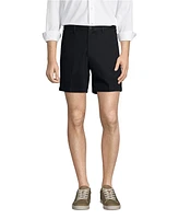 Lands' End Men's No Iron 6" Plain Front Chino Short