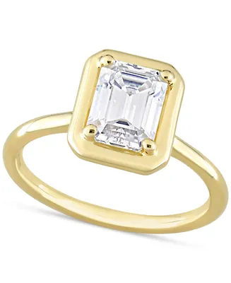 Moissanite Bezel Ring (1-3/4 ct. t.w.) 10k Gold