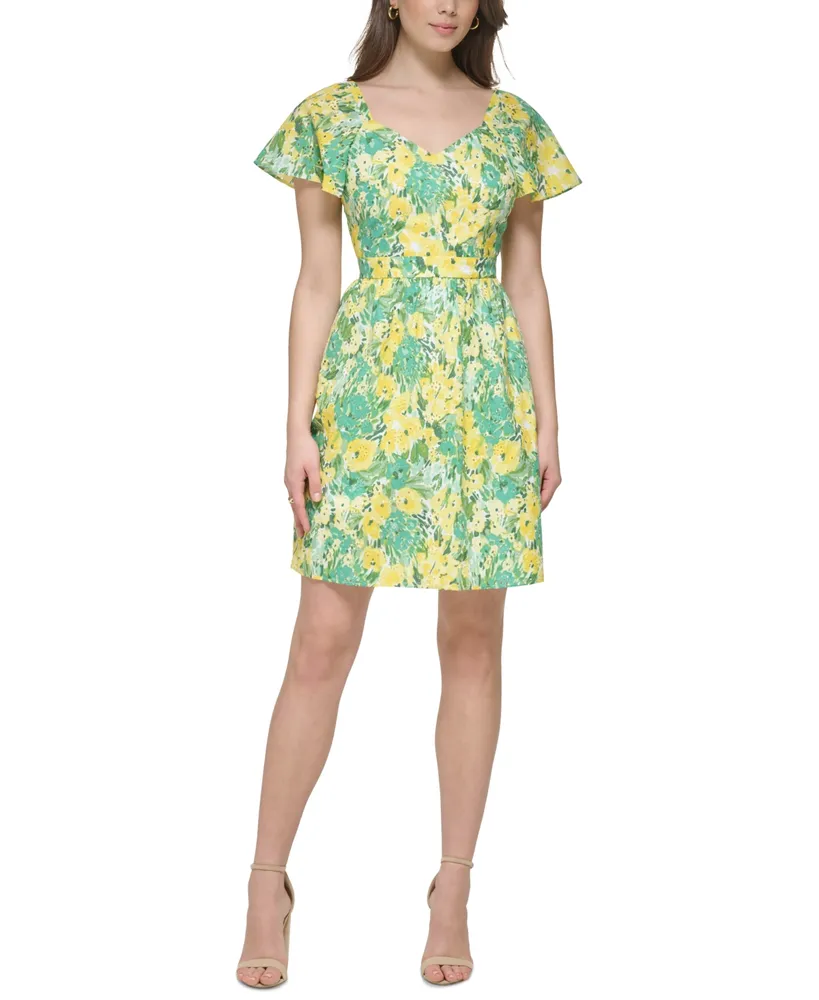 kensie Blouson Wrap Dress - Macy's