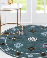 Closeout! Lr Home Valentin VLNTA03562 5' x 5' Round Area Rug