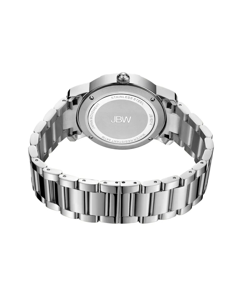 Jbw Women's Olympia Silver-Tone Stainless Steel Watch, 38mm