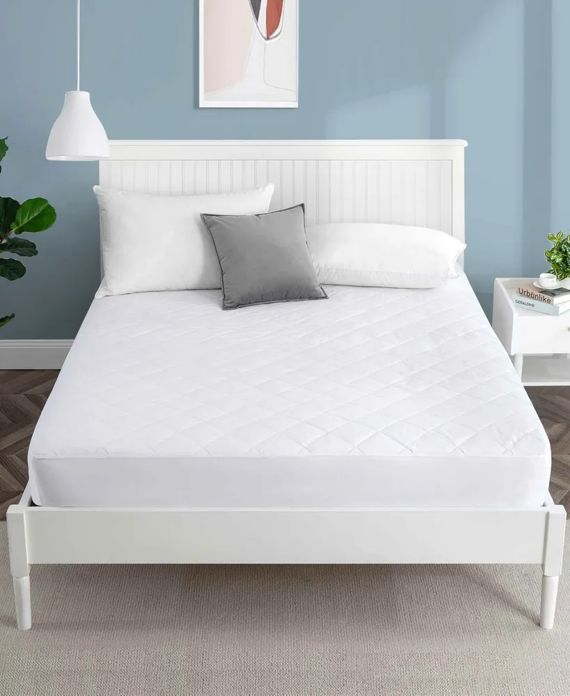 Unikome Breathable Cotton Square Quilted Fitted Mattress Pad