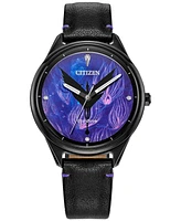 Citizen Eco-Drive Women's Avatar Tree of Souls Black Leather Strap Watch 37mm