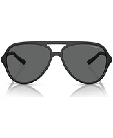 A|X Armani Exchange Men's Low Bridge Fit Sunglasses, AX4133SF
