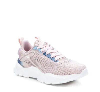 Women's Lace-Up Sneakers Nude
