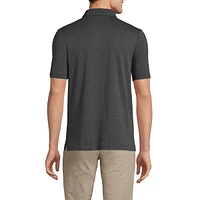 Lands' End Men's Short Sleeve Cotton Supima Polo Shirt with Pocket