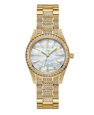 Jbw Women's Cristal Spectra 18k Gold-plated Stainless Steel Diamond Watch, 28mm