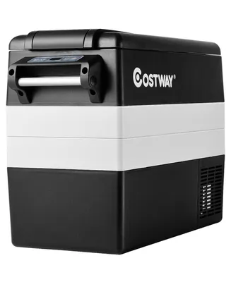 Costway 55 Quarts Portable Refrigerator Electric Car Cooler Compressor Freezer Camping