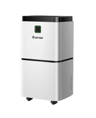 Costway 24 Pints 1500 Sq. Ft Dehumidifier For Medium To Large Room w/ Indicator