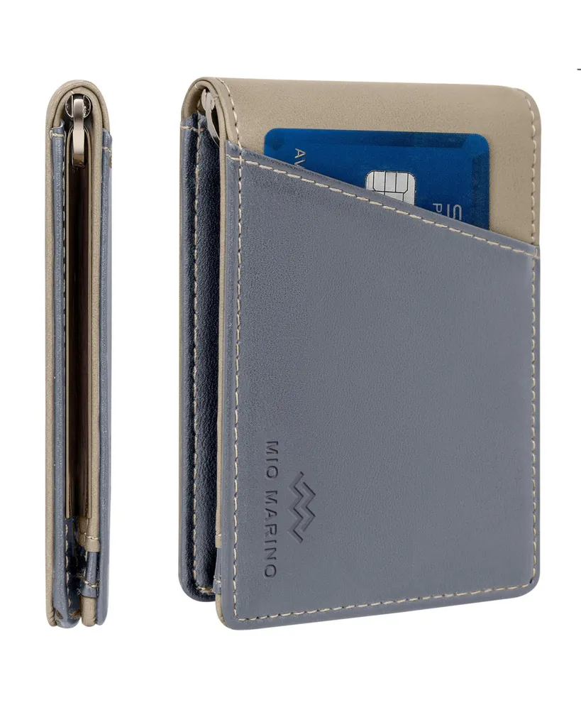 Men's Slim Bifold Wallet with Quick Access Pull Tab