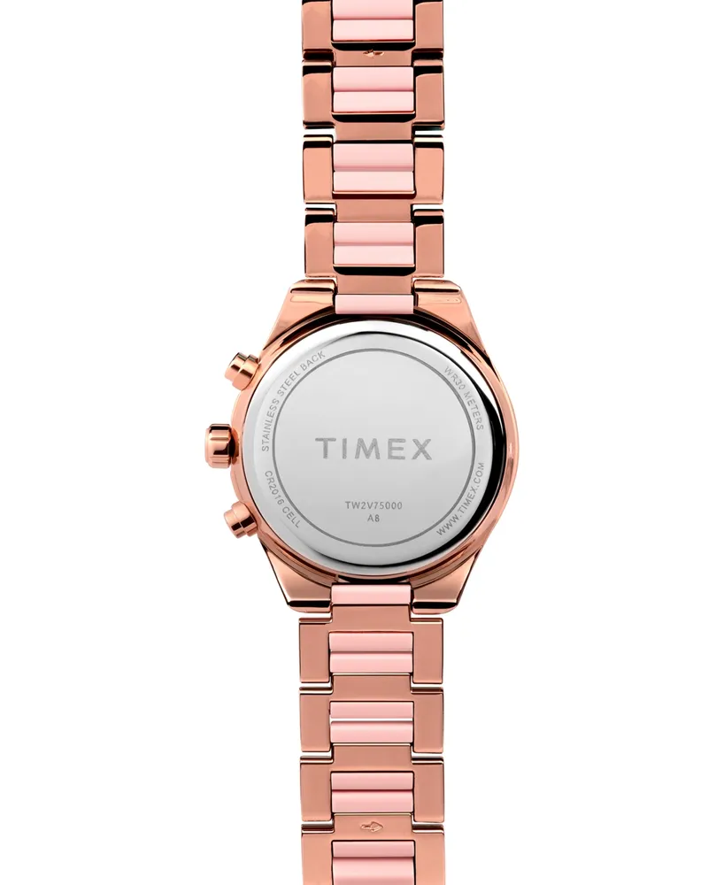 Timex Women's Quartz Analog Premium Dress Alloy Rose Gold Watch 38mm