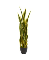 Nearly Natural 4' Sansevieria Artificial Plant