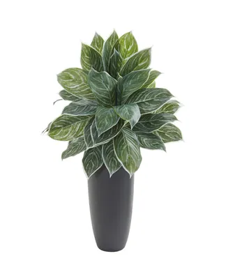 Nearly Natural 37" Aglaonema Artificial Plant in Planter (Real Touch)