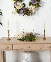 Nearly Natural Hydrangea Berry Candelabrum