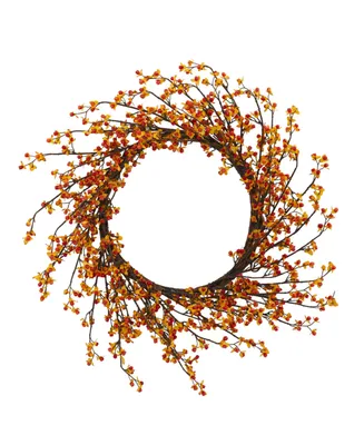 Nearly Natural 24" Sweet Bitter Wreath