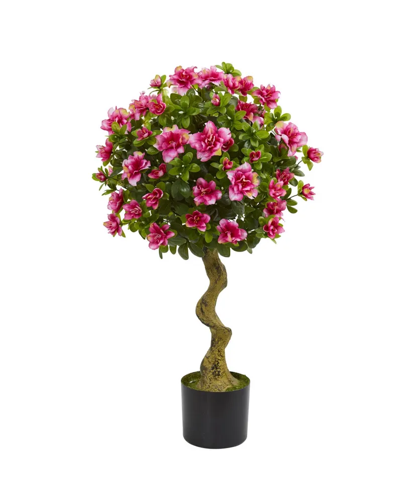 Nearly Natural 3' Azalea Artificial Topiary Tree