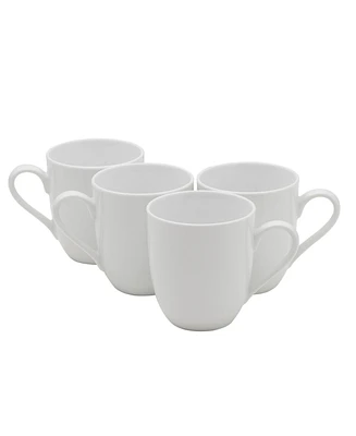 Fitz and Floyd Everyday Whiteware Mug 4 Piece Set