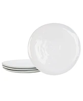 Fitz and Floyd Everyday Whiteware Dinner Plate 4 Piece Set