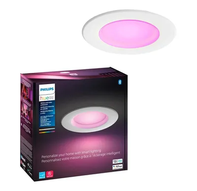 Philips Hue White and Color Ambiance Bluetooth 5/6" High Lumen Recessed Downlight