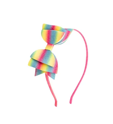 Sweet Wink Girls Rainbow Ombre Bow Headband