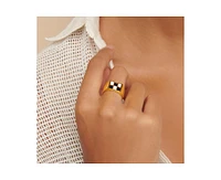 Enamel Checker Ring