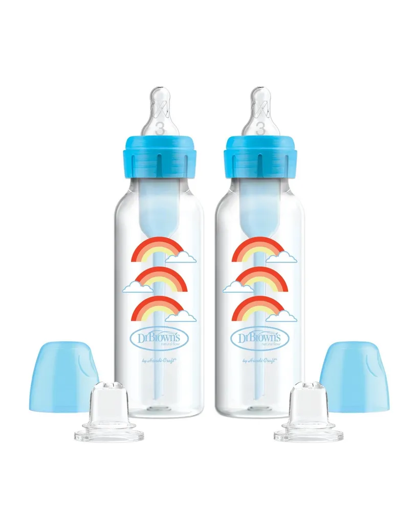 Anti-Colic Options+ Narrow Sippy Bottle Starter Kit, 8oz, 2 pack