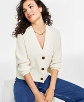 On 34th Women's Three-Button Shaker Cardigan, Created for Macy's