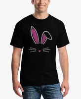 La Pop Art Men's Word Bunny Ears Short Sleeve T-shirt
