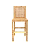 Tov Furniture Amara Rattan Bar Stool