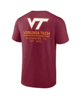 Men's Fanatics Maroon Virginia Tech Hokies Game Day 2-Hit T-shirt