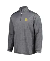 Men's Tommy Bahama Gray San Diego Padres Delray IslandZone Half-Zip Top