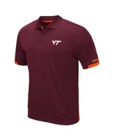 Men's Colosseum Maroon Virginia Tech Hokies Big and Tall Santry Polo Shirt