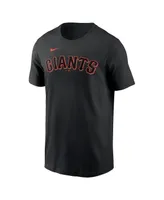 Men's Nike Alyssa Nakken Black San Francisco Giants Name and Number T-shirt