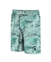 Men's Colosseum Green Michigan State Spartans Realtree Aspect Ohana Swim Shorts