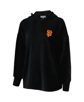 Women's Touch Black San Francisco Giants End Line Pullover Hoodie